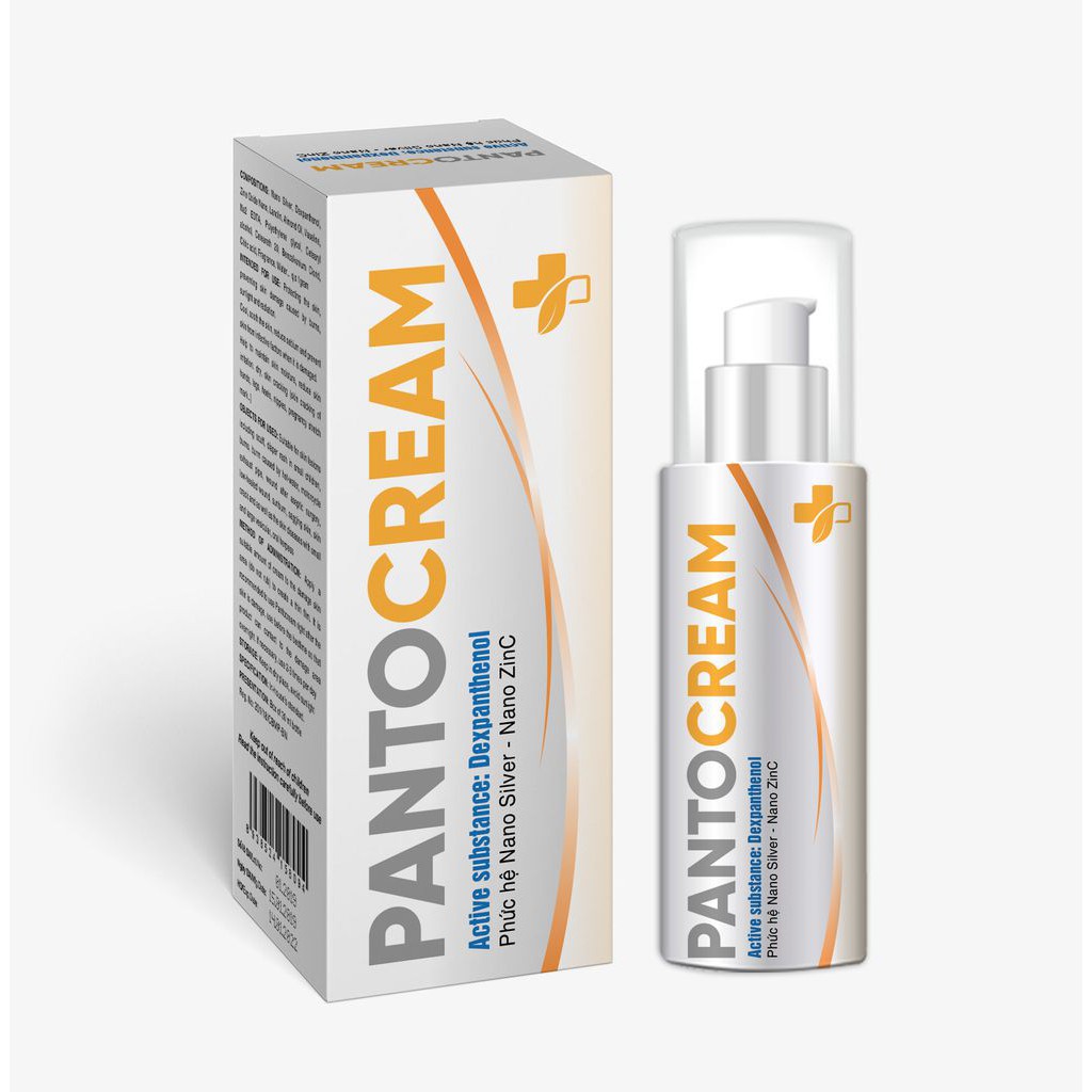 Pantocream - Kem bôi da dành cho vết bỏng, da bị trợt, hăm ở trẻ nhỏ, vết rám nắng, dịu da khi bỏng.