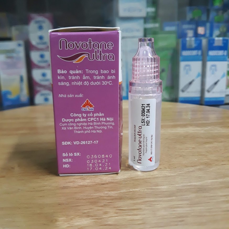 Nước nhỏ mắt nhân tạo NOVOTANE ULTRA lọ 5ml