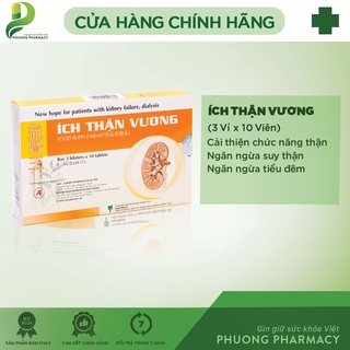 Ích thận vương, bảo vệ và cải thiện chức nặng của thận hộp 30 viên