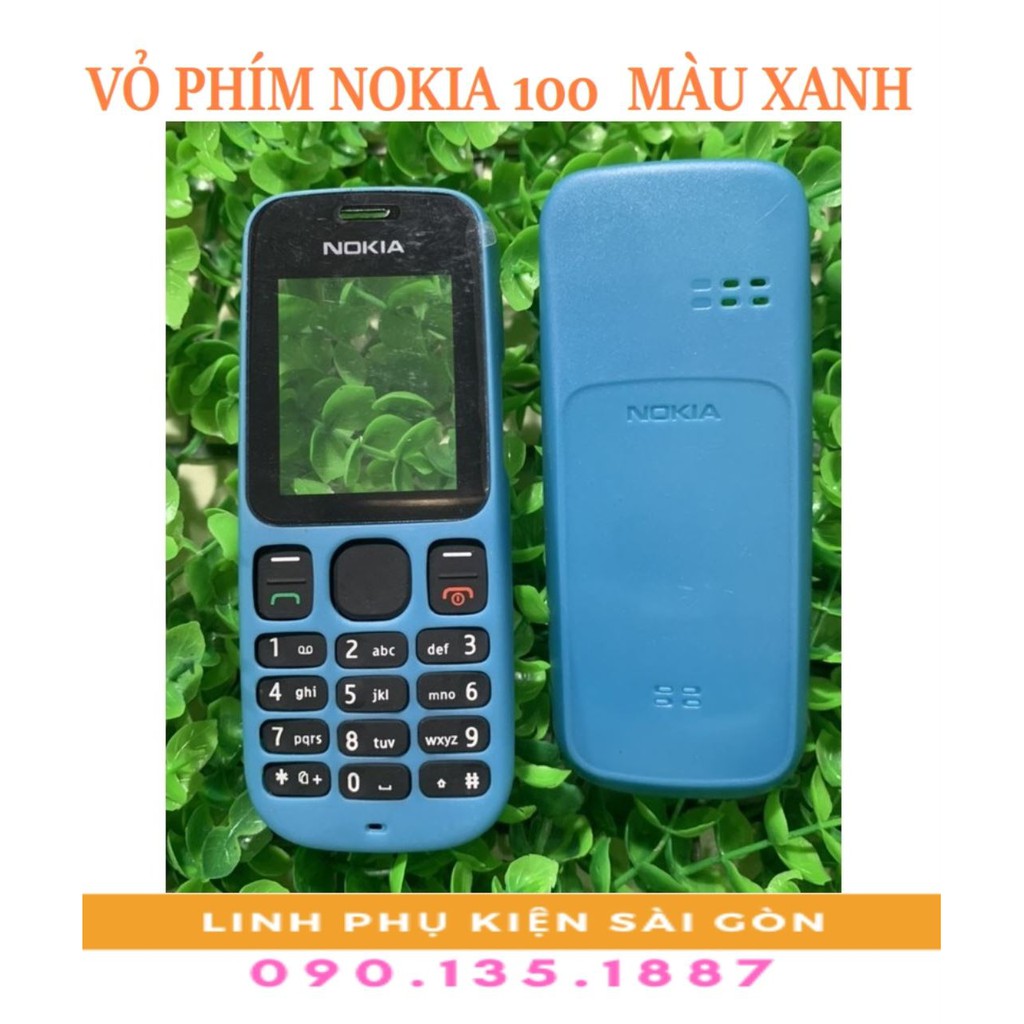 VỎ KHÔNG PHÍM NOKIA 100 MÀU XANH