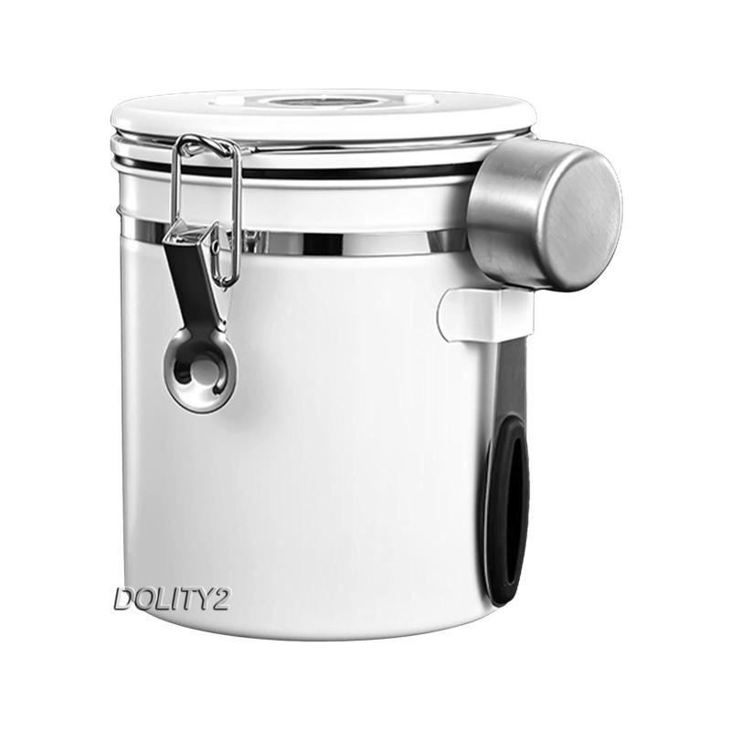 Hộp đựng hạt cafe có nắp đậy kín khí có muỗng bằng thép không gỉ