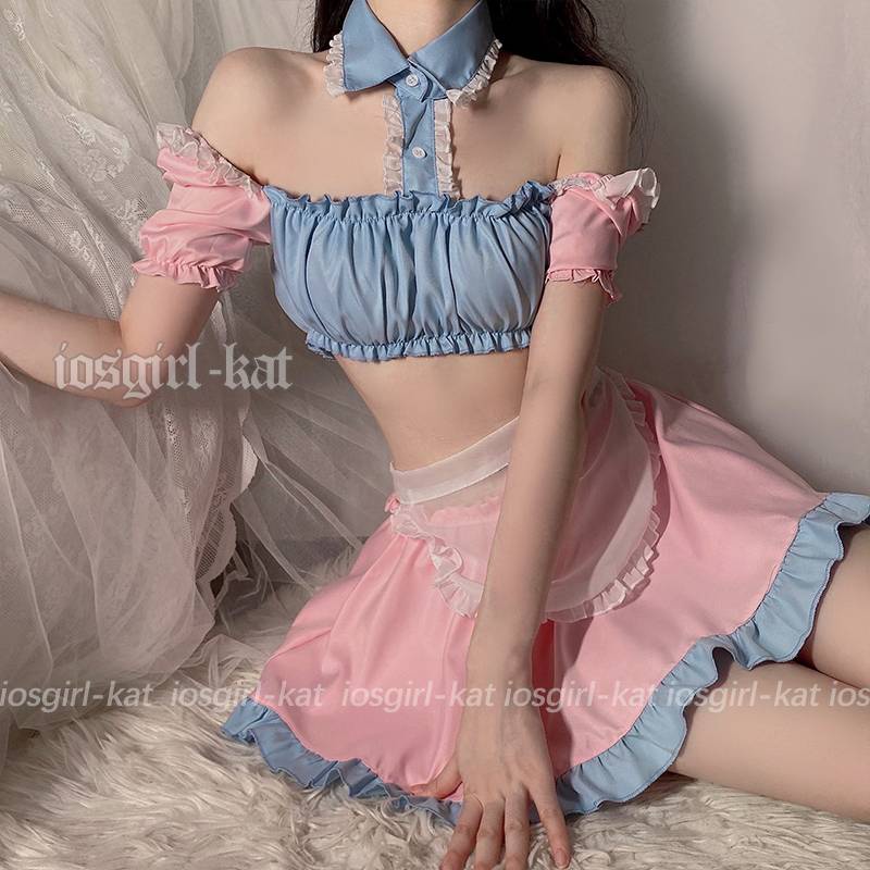 Bộ đồ ngủ hóa trang cô hầu gái phong cách Lolita ngọt ngào quyến rũ cho nữ