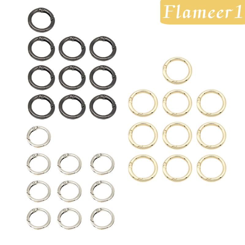 [Flameameer1] Set 10 Vòng Đệm Lò Xo Tròn 3 / 4inch O Cho Túi Xách