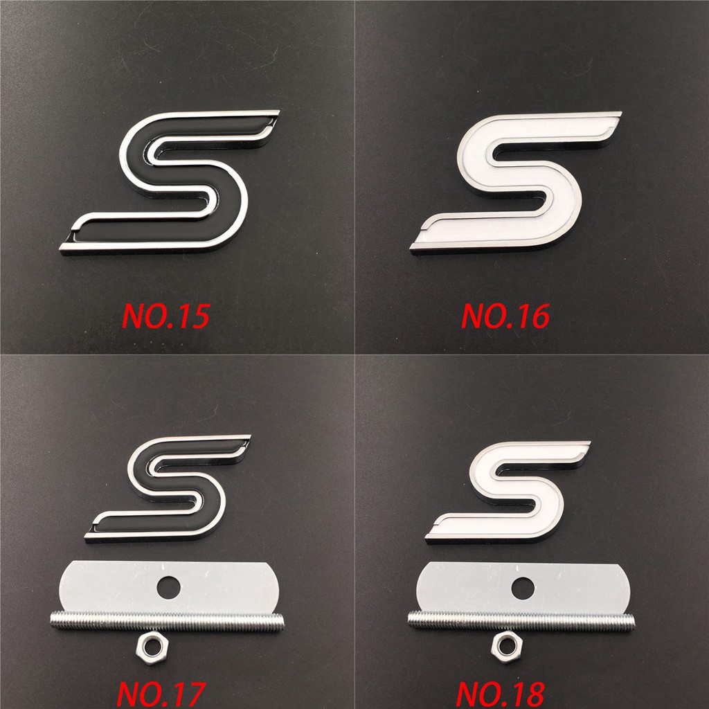 Miếng Dán Kim Loại Chữ RS ST S 3D Độc ĐáoCho Xe Hơi Ford Escort Explorer F150