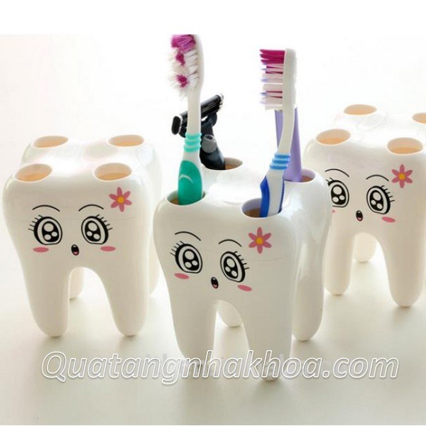Cốc cắm bàn chải hình răng
