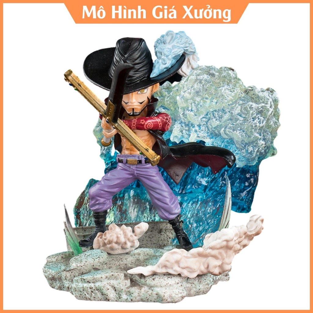 Mô hình One Piece Mihawk  cao 12cm , trạng thái chiến đấu , figure mô hình one piece , mô hình giá xưởng