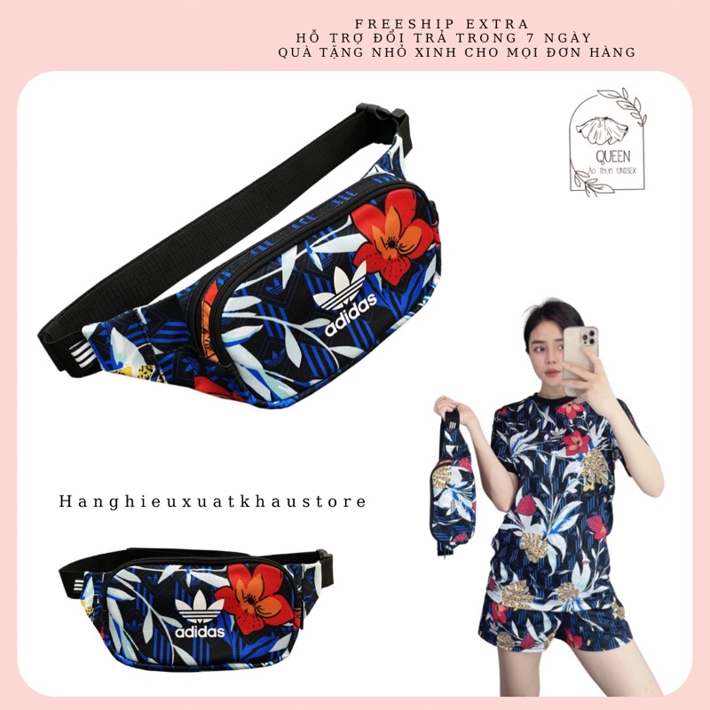 Túi Bao tử/ Đeo chéo đeo bụng thể thao dasss hoạ tiết hoa lá