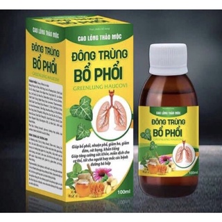 Siro đông trùng bổ phổi hậu.c0vi - Nhuận phế, giảm ho