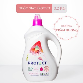 Nước Giặt dưỡng vải Thơm Lâu PROTECT 2in1 3,2Kg Lưu Giữ Sự Mềm Mại Trên Từng Sợi Vải Trầm Hương