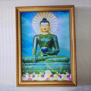 Tranh Phật Ngọc thờ cúng hoặc treo tường đẹp kích thướt 35 x45 cm