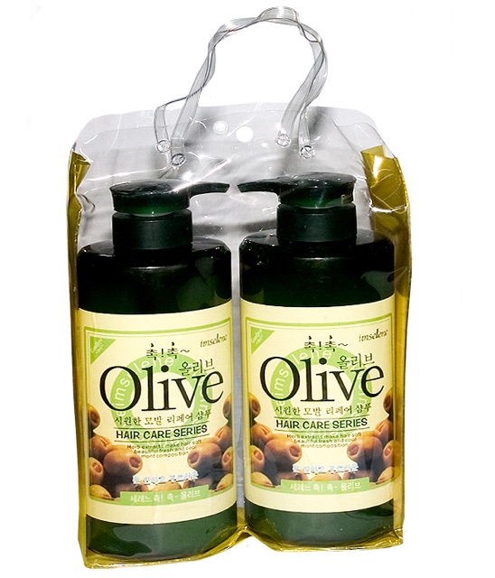 BỘ DẦU GỘI VÀ XẢ OLIVE 800ML HÀN QUỐC SIÊU Mượt