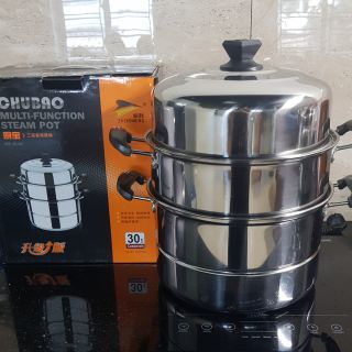 NỒI HẤP 3 TẦNG INOX