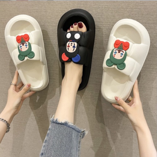Dép bánh mì nữ kiểu dáng HOẠT HÌNH CHUỘT, MÈO, GẤU ngộ nghĩnh đáng yêu mẫu mới năm nay