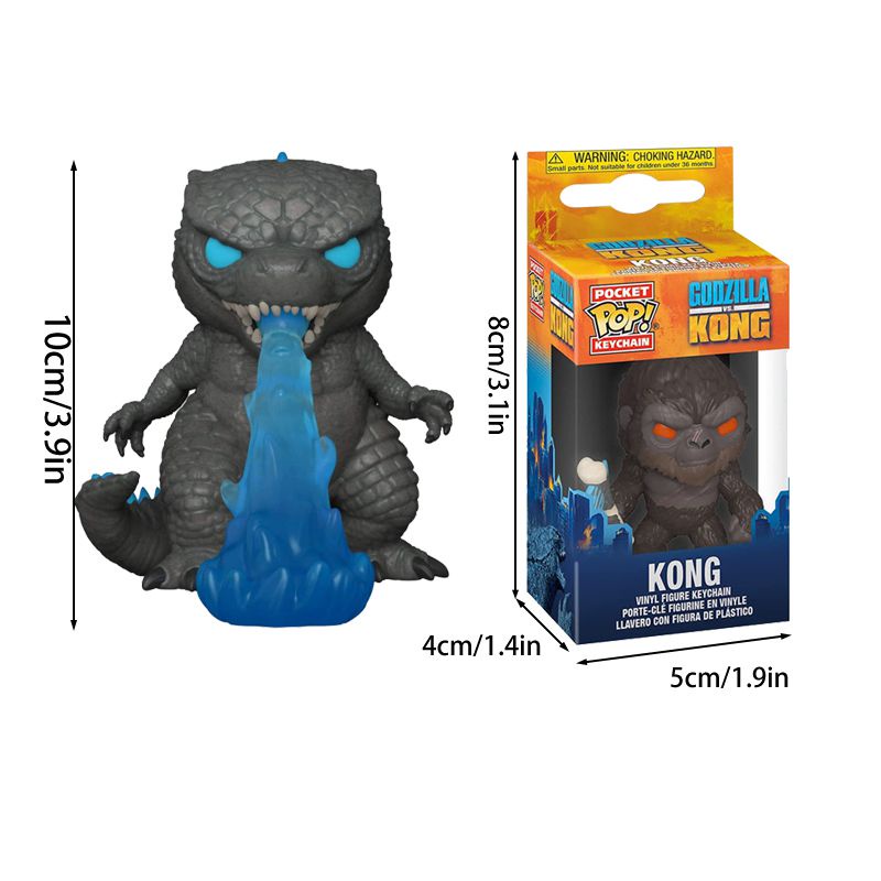 Móc Khóa Đồ Chơi Hình Nhân Vật Trong Phim Godzilla VS King Kong Funko Pop