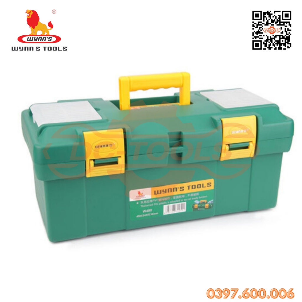 Hộp dụng cụ W380 W430 W450 WYNN'S chống thấm an toàn dễ dàng mang theo bảo quản chống thấm PVC DC-TOOLS