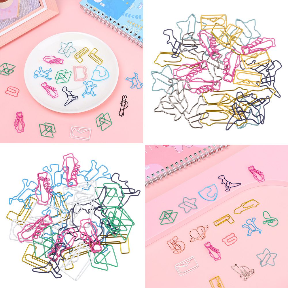 Daphne Set 30 Kẹp Giấy Hình Động Vật Nhiều Màu Dễ Thương Đa Ứng Dụng