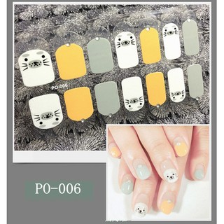 Miếng dán móng tay Silicon - Nail Wraps (14 miếng dán khô)