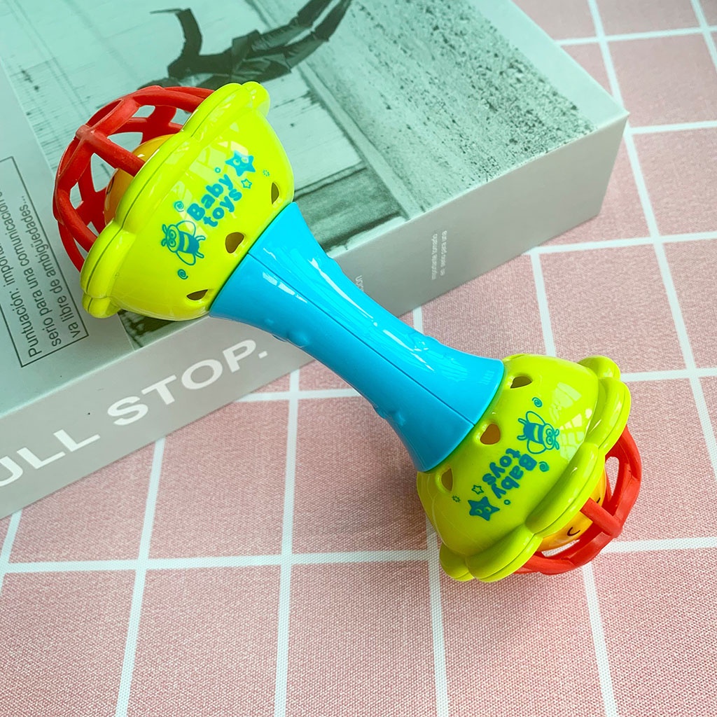 Đồ chơi lục lạc bé sơ sinh, xúc xắc 7 món cầm tay cho bé tập cầm nắm phát triển kỹ năng _SP7