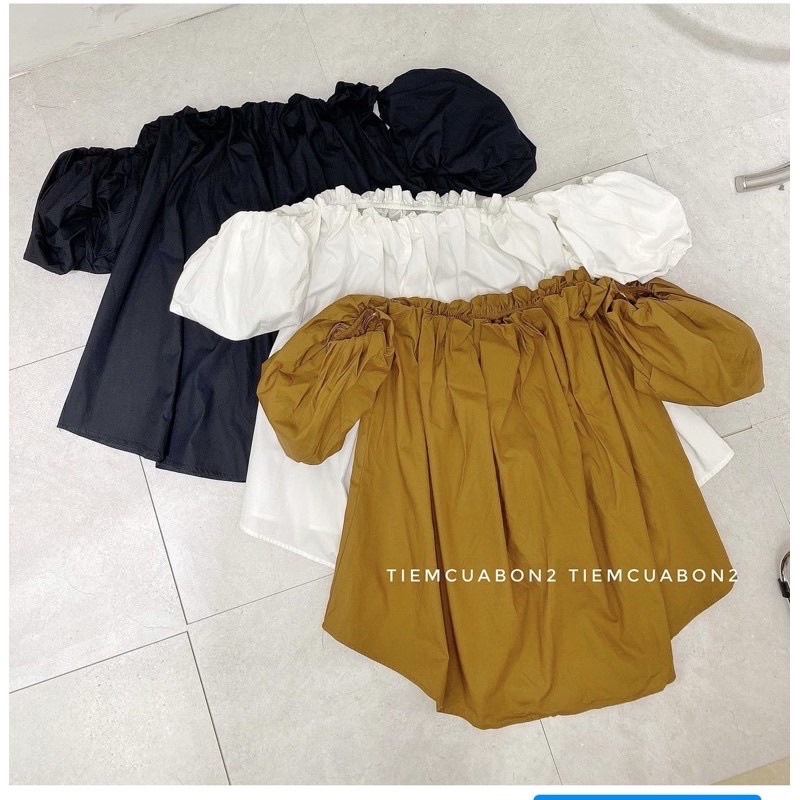 Áo trễ vai siêu xinh mix match với mọi loại đồ,[FREESHIP] basic, dễ mặc , dễ phối( ảnh thật)[ Áo trễ vai] | BigBuy360 - bigbuy360.vn
