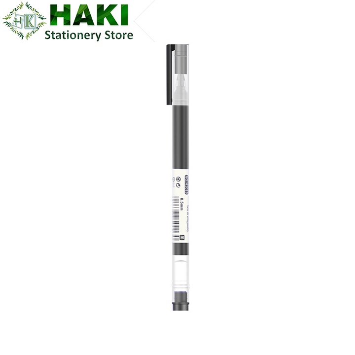 Bút bi nước mực gel ngòi 0.5mm HAKI màu đen đỏ xanh dụng cụ viết văn phòng phẩm B15