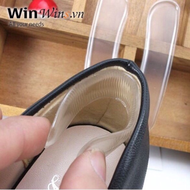 Bộ 2 Miếng dán lót gót giày Silicon chống đau gót chân, chống tụt gót