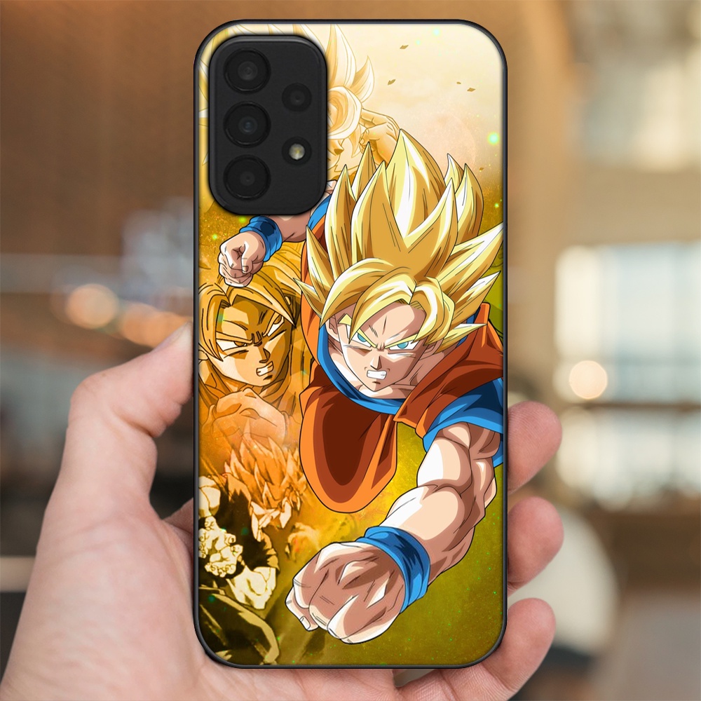 Ốp lưng Samsung A23 viền đen in hình Goku Dragon Ball