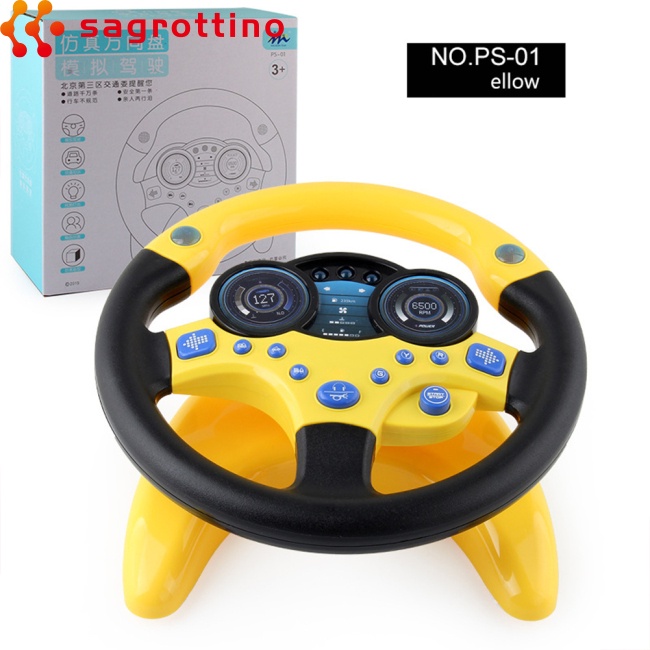 Đồ Chơi Mô Phỏng Vô Lăng Xe Hơi Có Đèn Và Nhạc Giáo Dục Cho Trẻ Em