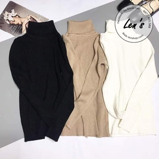 Áo Len Cổ Lọ Len Gân Cao Cấp Nàng Len