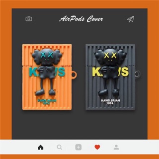 Vỏ bảo vệ tai nghe không dây Airpods, Airpods Case Kaws 1/2