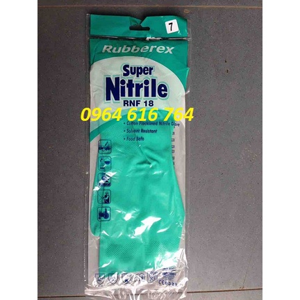 Găng cao su chống hóa chất RNF18, Găng tay cao su Malaysia chống dầu, chống hóa chất, chống axit nhẹ