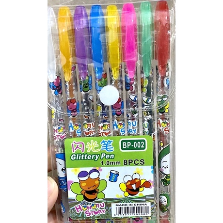 Vỉ bút nhũ 8 màu, 12 màu ,24 màu khác nhau