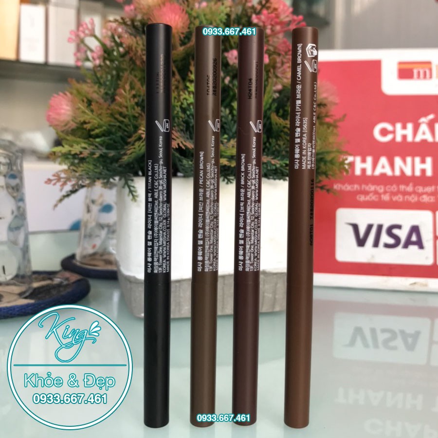 Chì Kẻ Mắt Missha Longwear Gel Pencil Liner | BigBuy360 - bigbuy360.vn