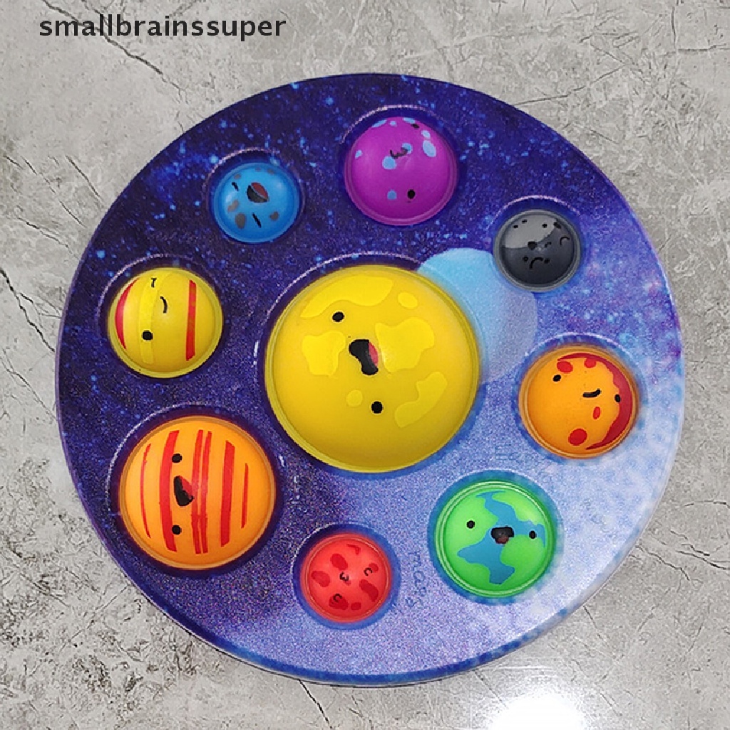 Smallbrainssuper Eight Planets Móc Khóa Giản Dị Giảm Căng Thẳng SBS