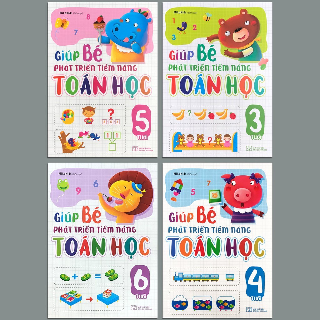 Sách - Giúp Bé Phát Triển Tiềm Năng Toán Học ( NHIỀU CHỦ ĐỀ )