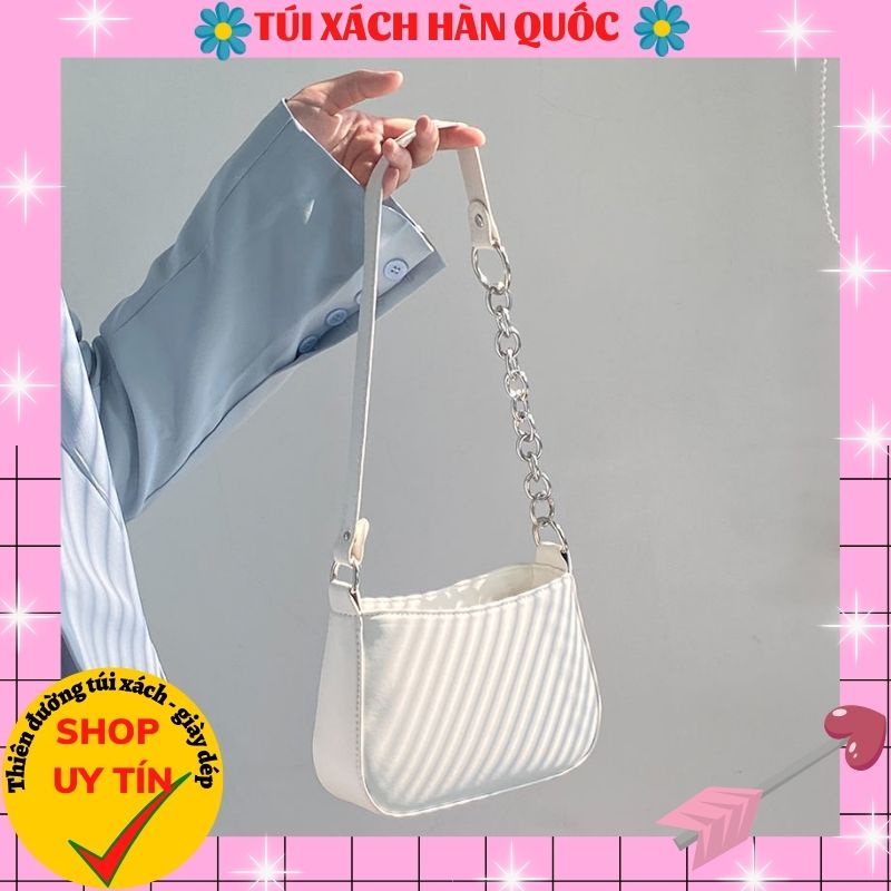 Túi Xách Nữ Đeo Chéo XẢ KHO Túi Kẹp Nách Đeo Vai Da Mềm Trơn TXHQ 74