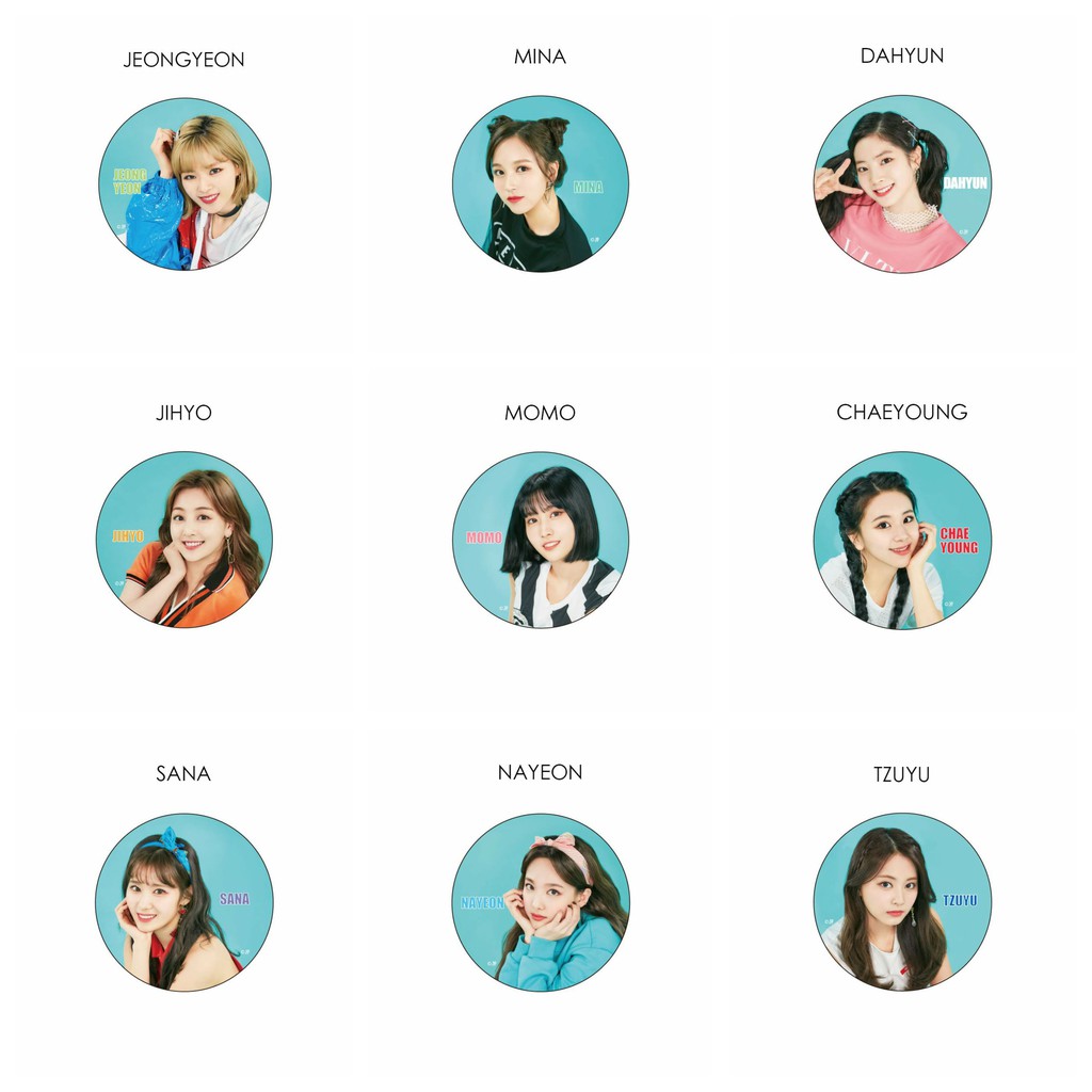 Huy hiệu cài áo IN HÌNH Twice ver Wake me up dễ thương tiện lợi