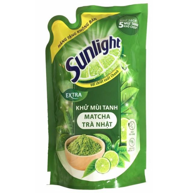 Nước rửa chén sunlight trà xanh