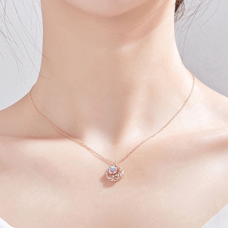 Vòng cổ Mặt Trăng Sang Trọng Phong Cách Hàn Quốc