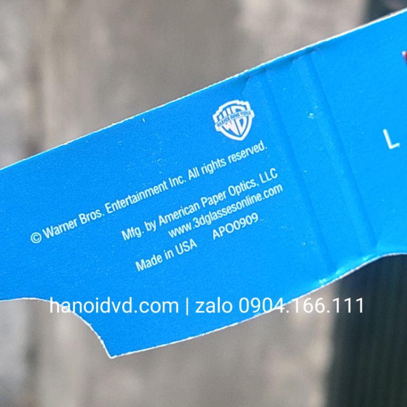 Kính xem phim 3D red-cyan giấy USA