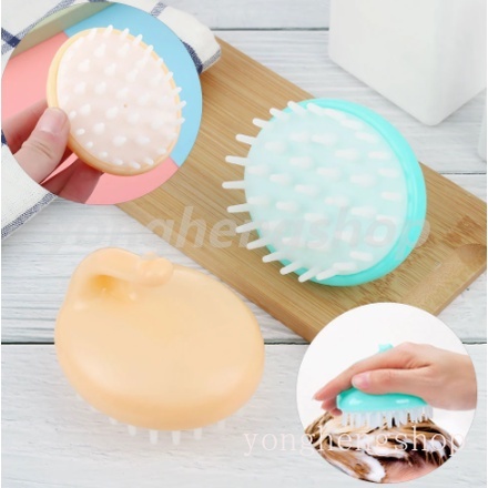 Lược Silicone Mát Xa Da Đầu Giảm Stress Cho Nữ