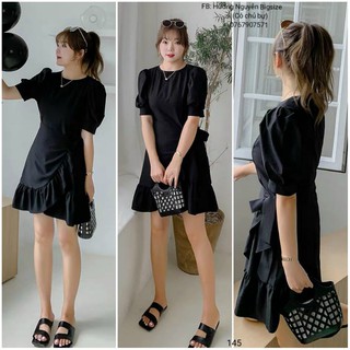 Bigsize đầm xòe đắp chéo giá rẻ