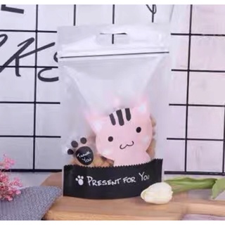 Túi zip mèo hồng 200gr-300gr
