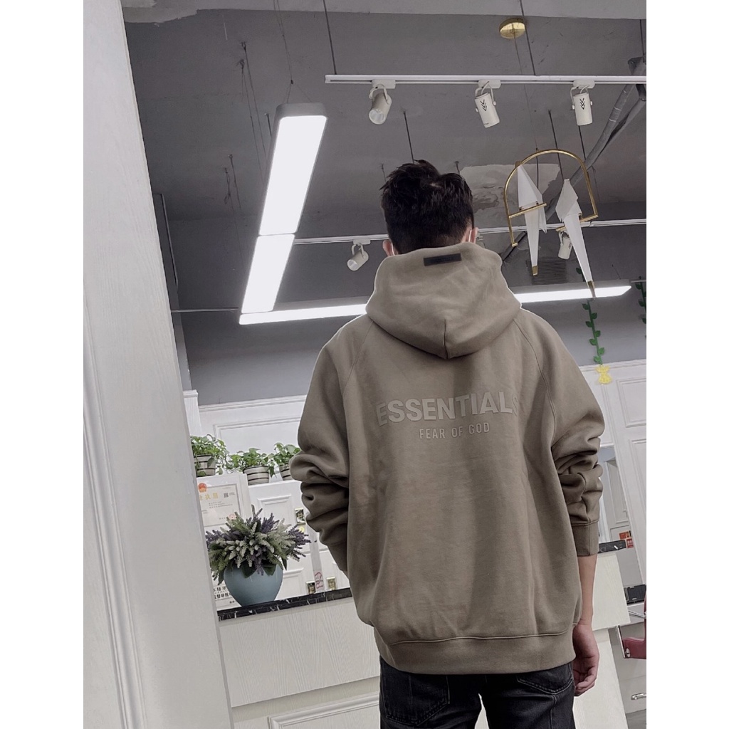 ⚡️[Hight Quality] - Áo Fear of God Essentials Pull-Over Hoodie (SS21) Amber/Pistachio/Harvest , áo hoodie FOG ESSENTIALS