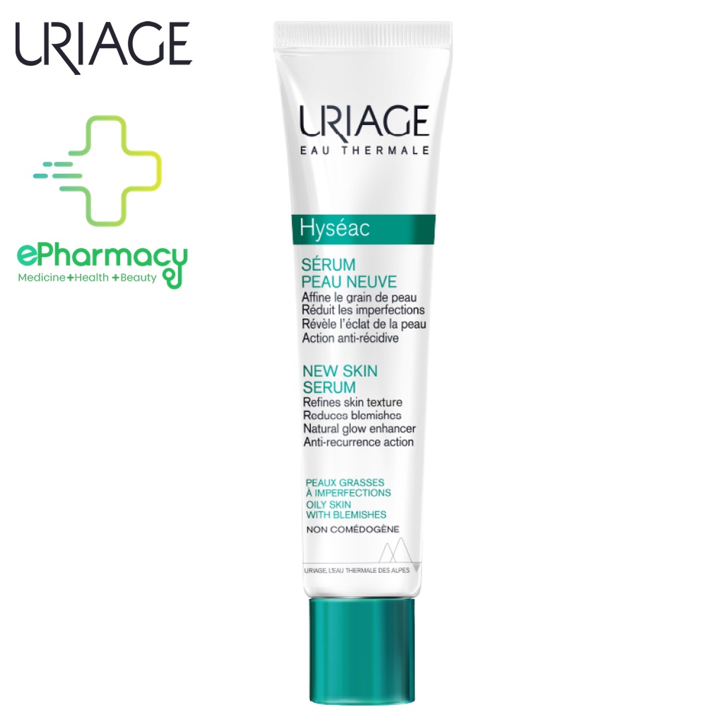 Serum Uriage Hyseac Anti-Blemishes New Skin Tinh chất giảm mụn, tái tạo da cho da dầu mụn 40ml