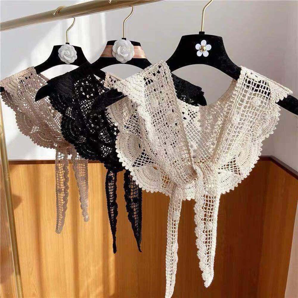 Cổ Áo Sơ Mi Giả Thêu Hoa Đa Năng Có Thể Tháo Rời Thời Trang Cho Nữ