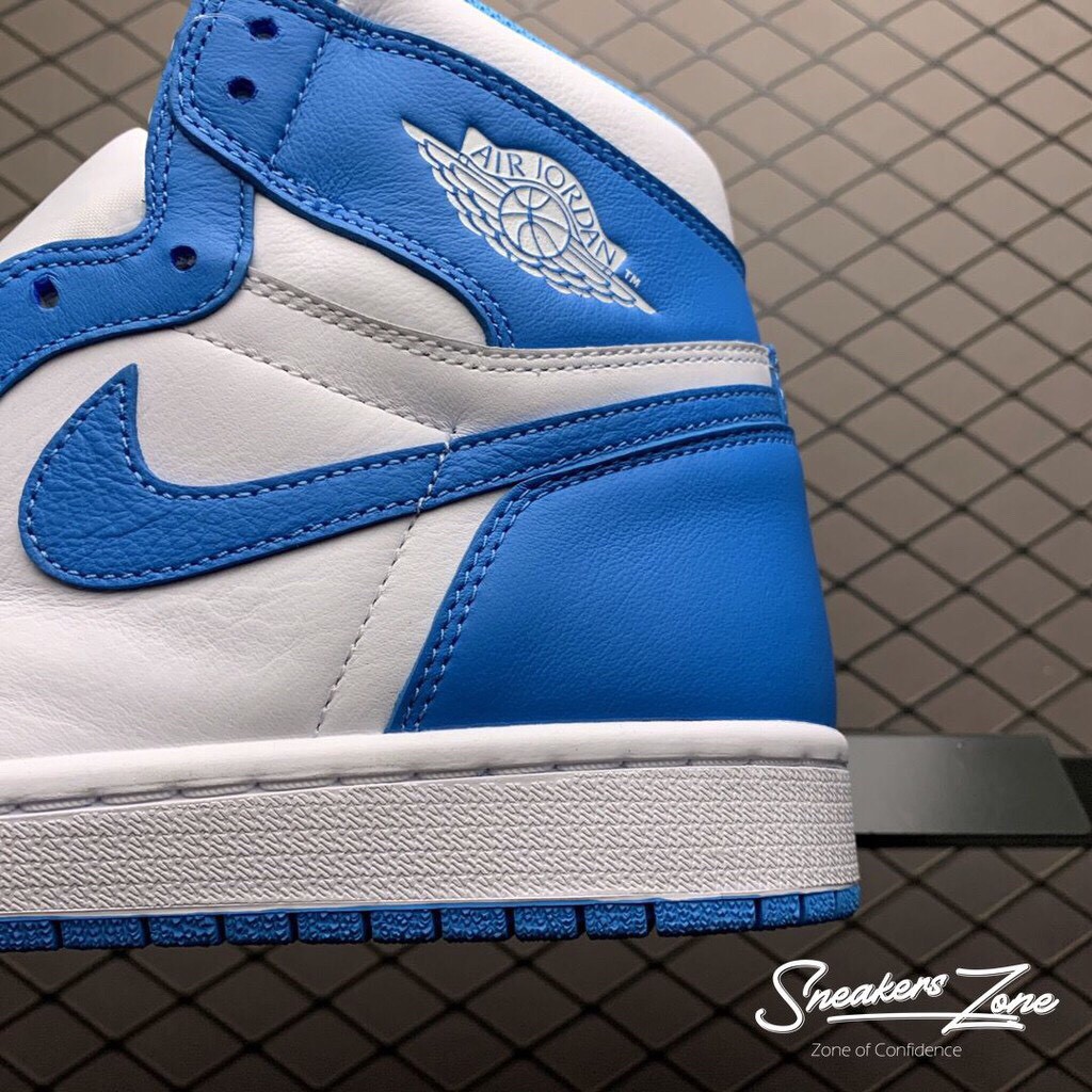 Giày Sneaker Air Jordan 1 Xanh Dương Cao Cấp Full Size Nam Nữ