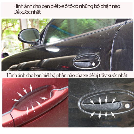 4pcs universal carbon fiber car door handle stickers, car handle protection, car handle anti-scratch stickers