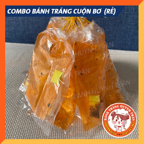 Xâu 10 bịch bánh tráng dẻo đỏ cuốn bơ tuổi thơ (giá rẻ)