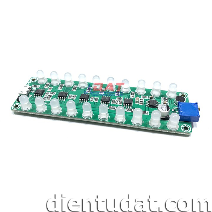 Mạch LED nháy Theo Nhạc 2*10 3 Màu