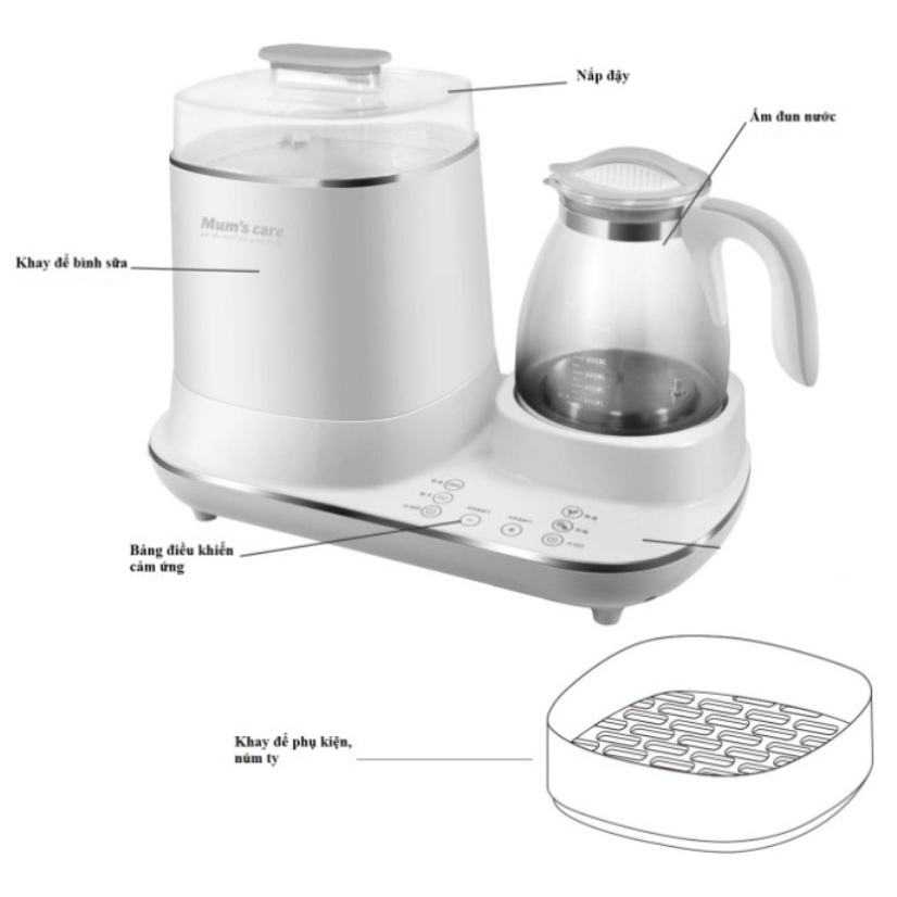 Máy tiệt trùng sấy khô và đun nước siêu tốc đa năng MUM 'S CARE MC-7902